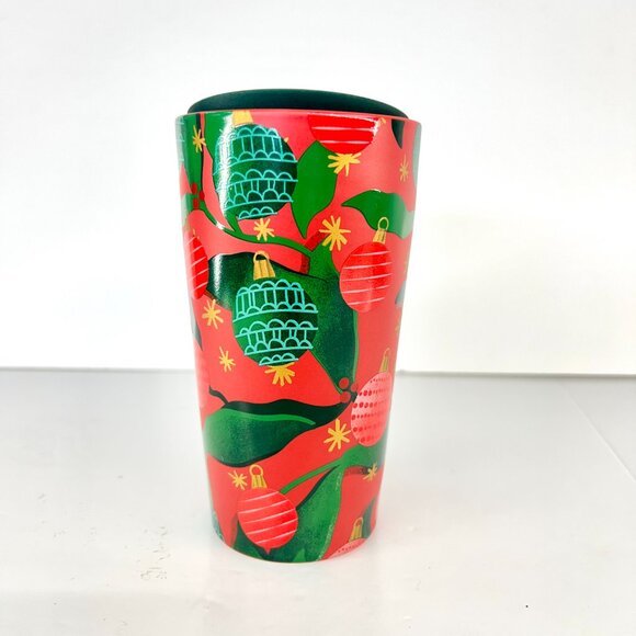 Starbucks Christmas Limited Edition Ornaments Ceramic Travel Mug- 2019 Red Green - Picture 3 of 12